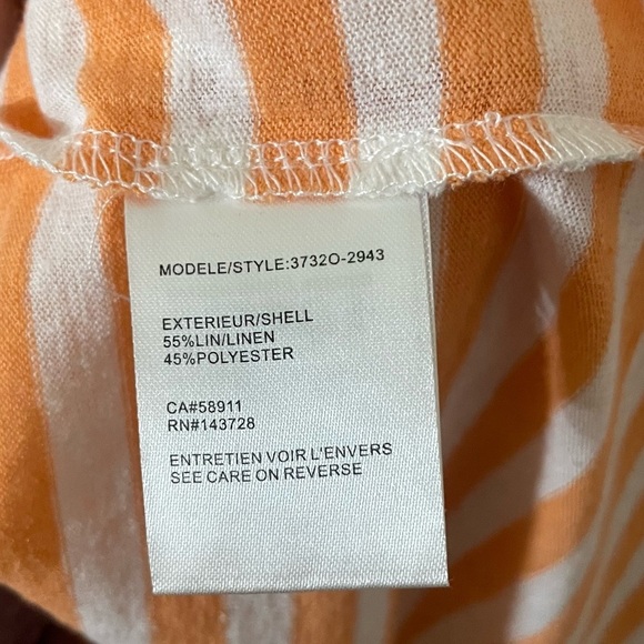 Tribal Linen Blend Top size Large - Picture 4 of 4